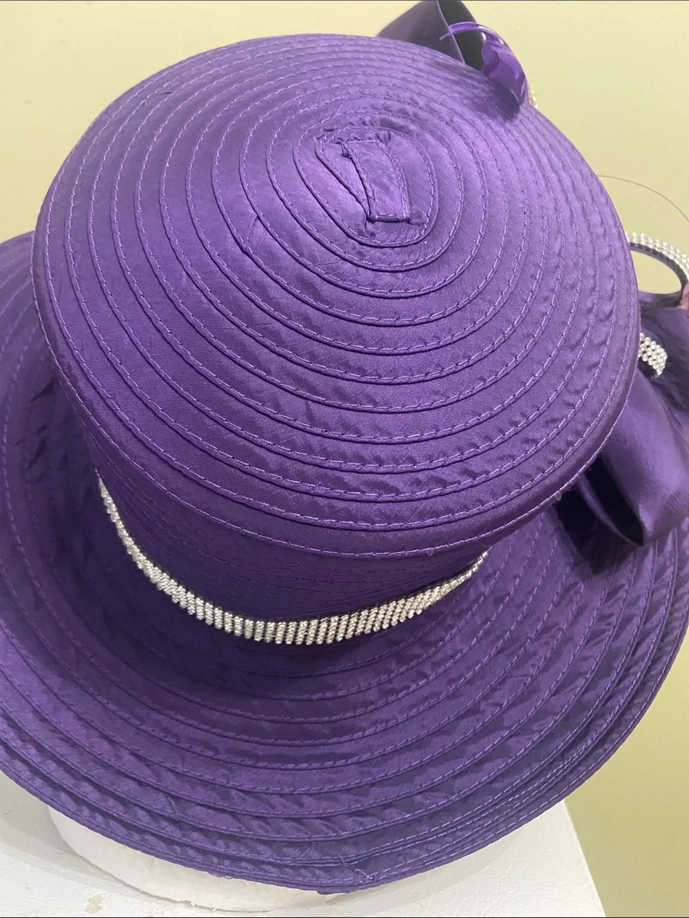 Beautiful Dark Purple Dress Hat / Church Hat
